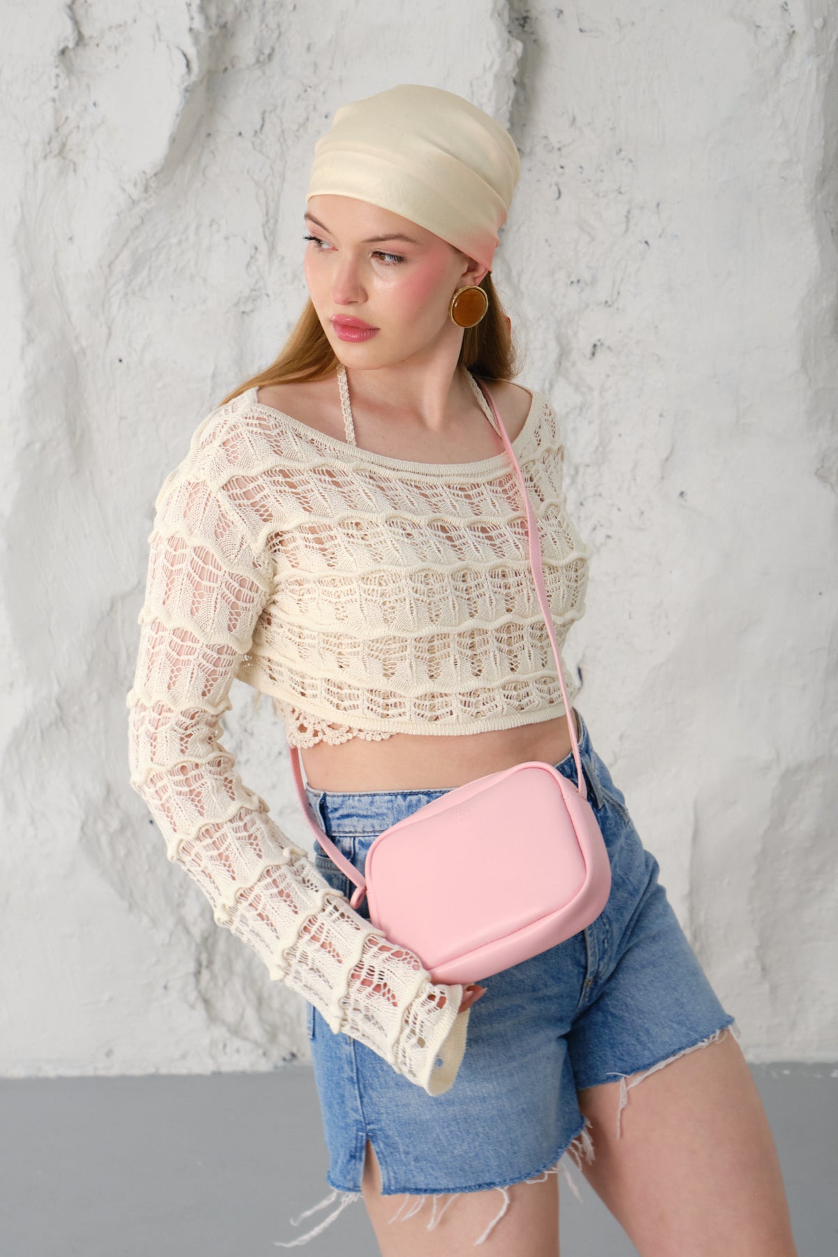 Kadın Mini Çapraz Askılı Omuz Çantası URBAN - PEMBE
