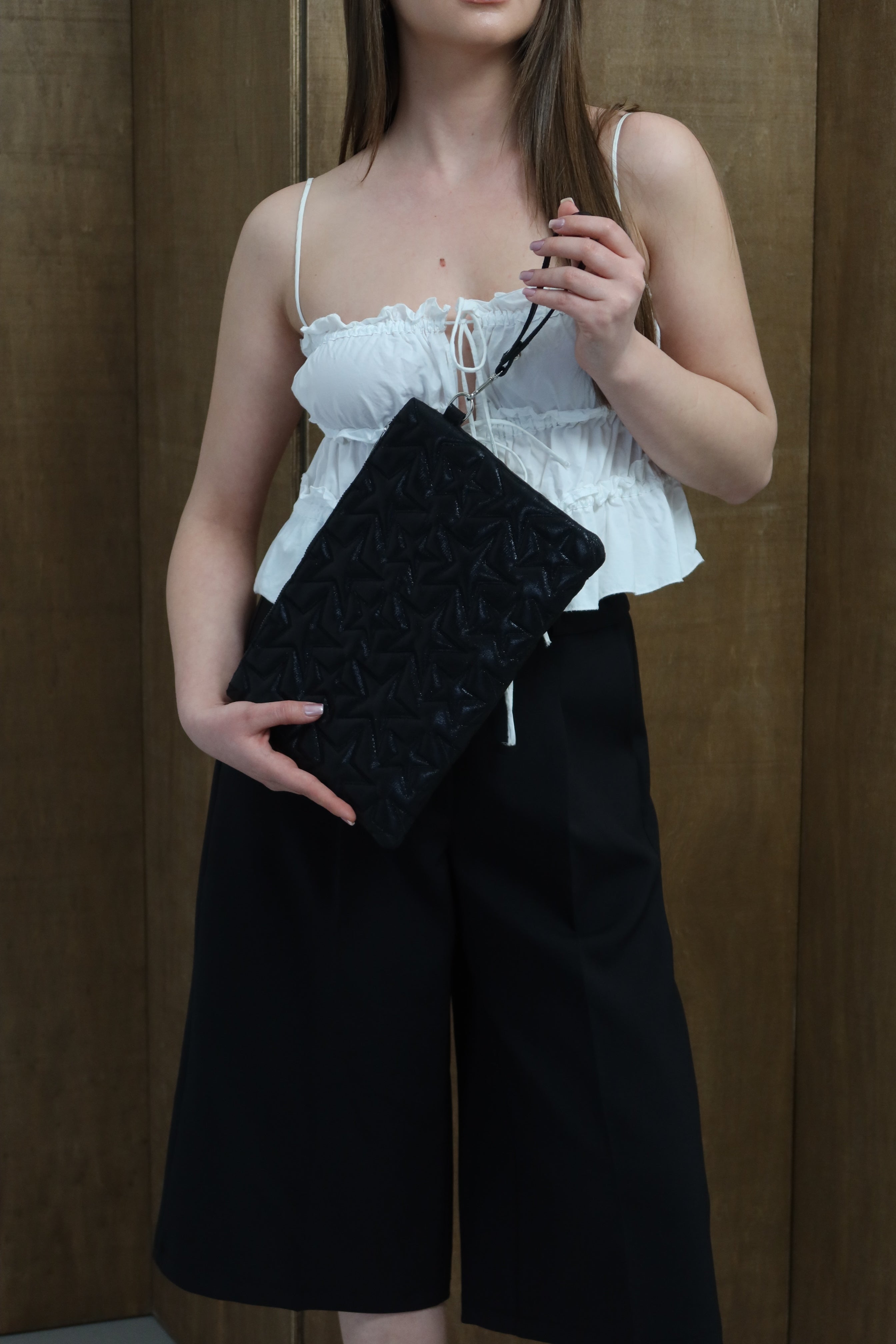 KADIN CLUTCH EL ÇANTASI MOCHA - SİYAH