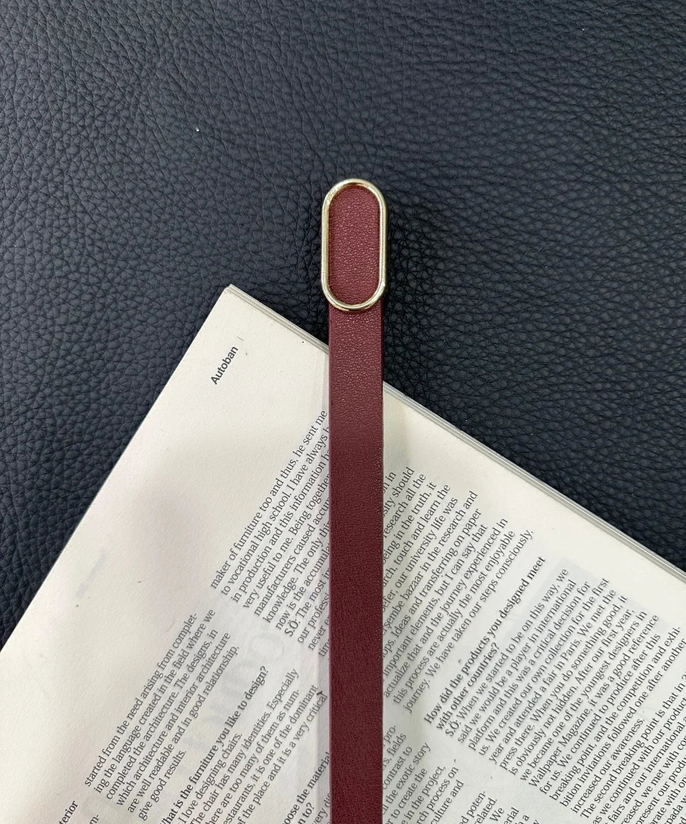 Kadın Gold Çerçeve Detaylı Kemer - Bordo