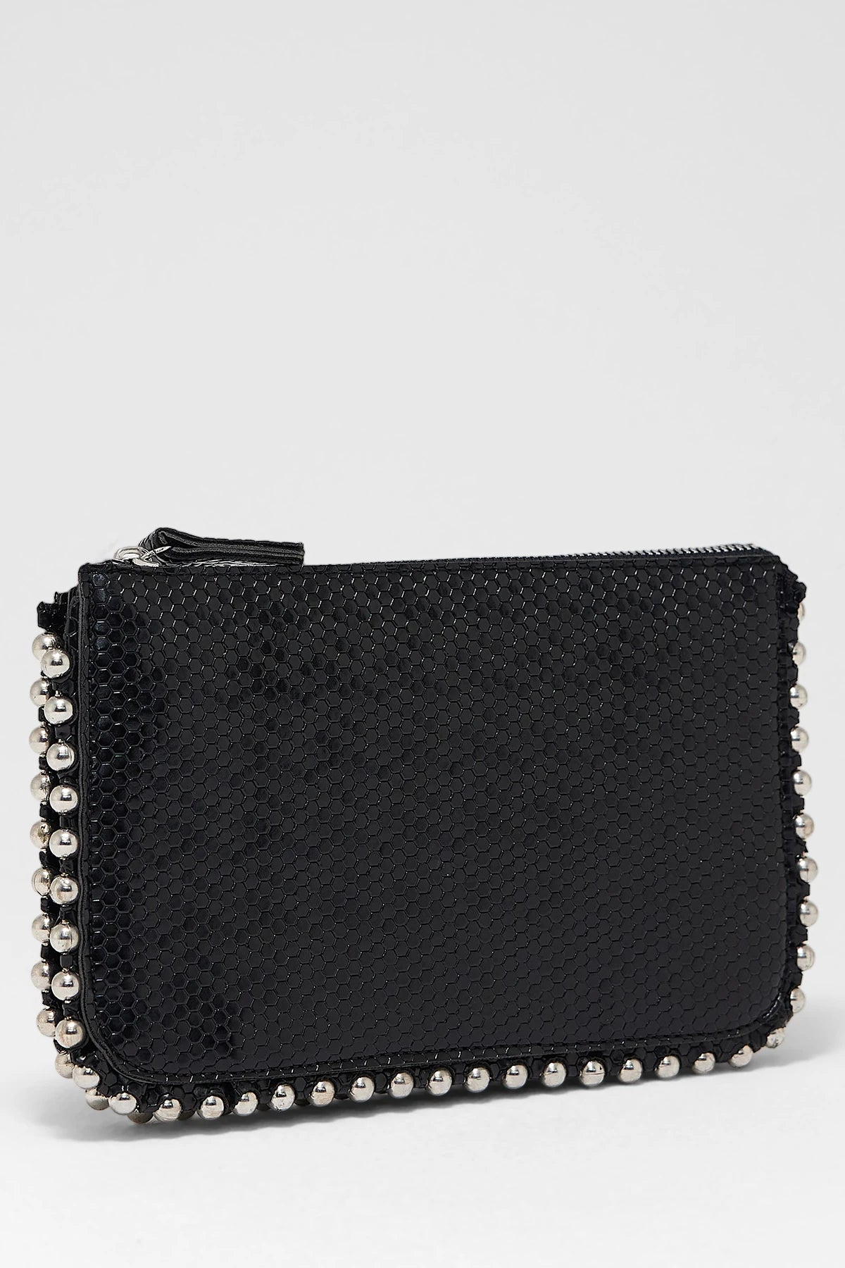 Kadın Zımbalı Çapraz Askılı Çanta Stap - Micro Siyah