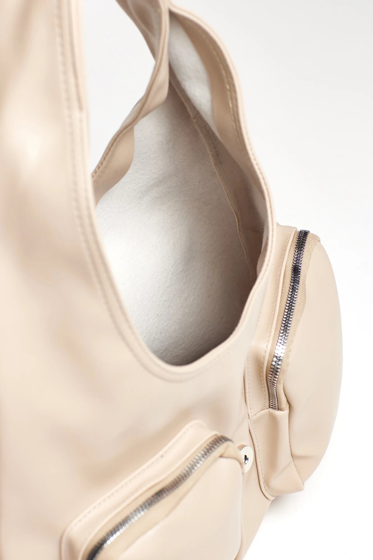 Kadın Cepli Omuz Çantası Mabel - Vizon