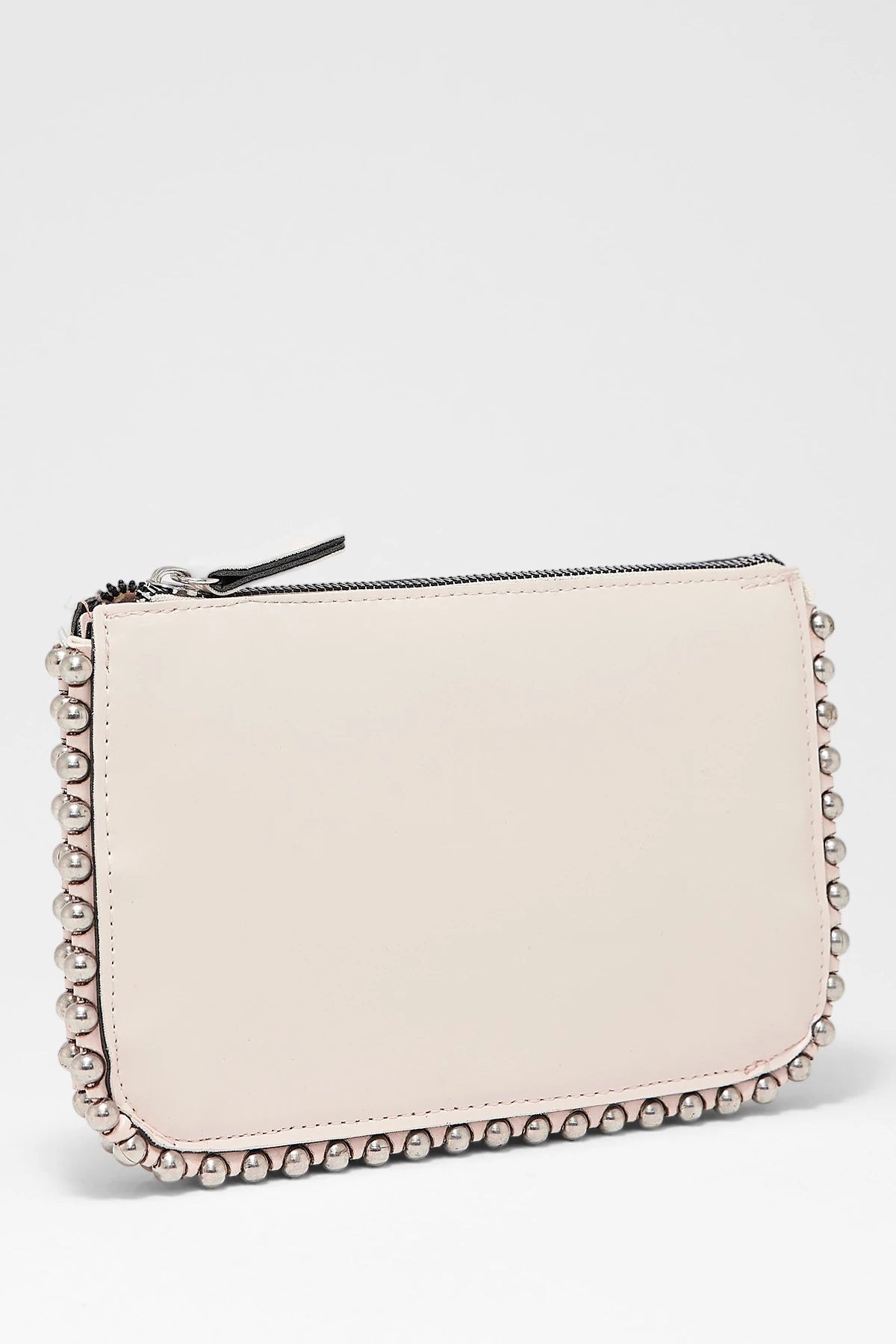 Kadın Zımbalı Çapraz Askılı Çanta Stap - Krem