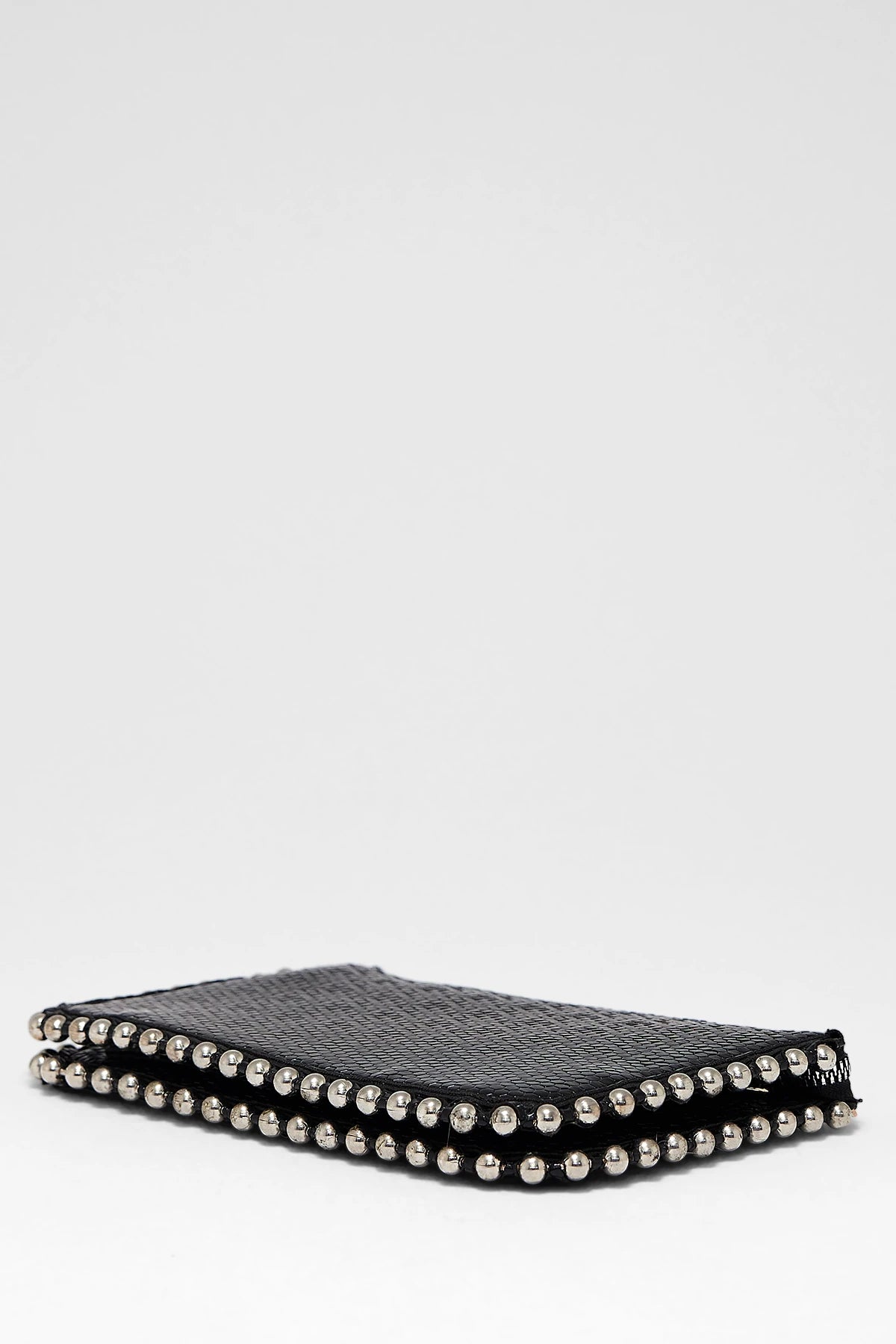 Kadın Zımbalı Çapraz Askılı Çanta Stap - Micro Siyah