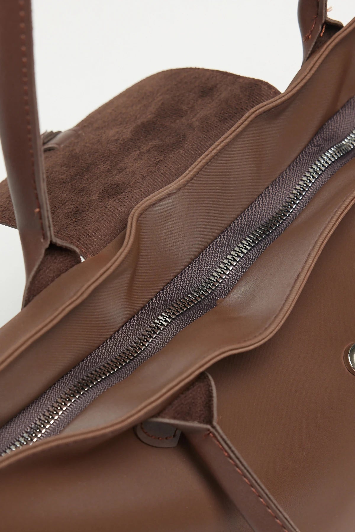 Kadın Garnili Omuz Çantası Milano - Kahve