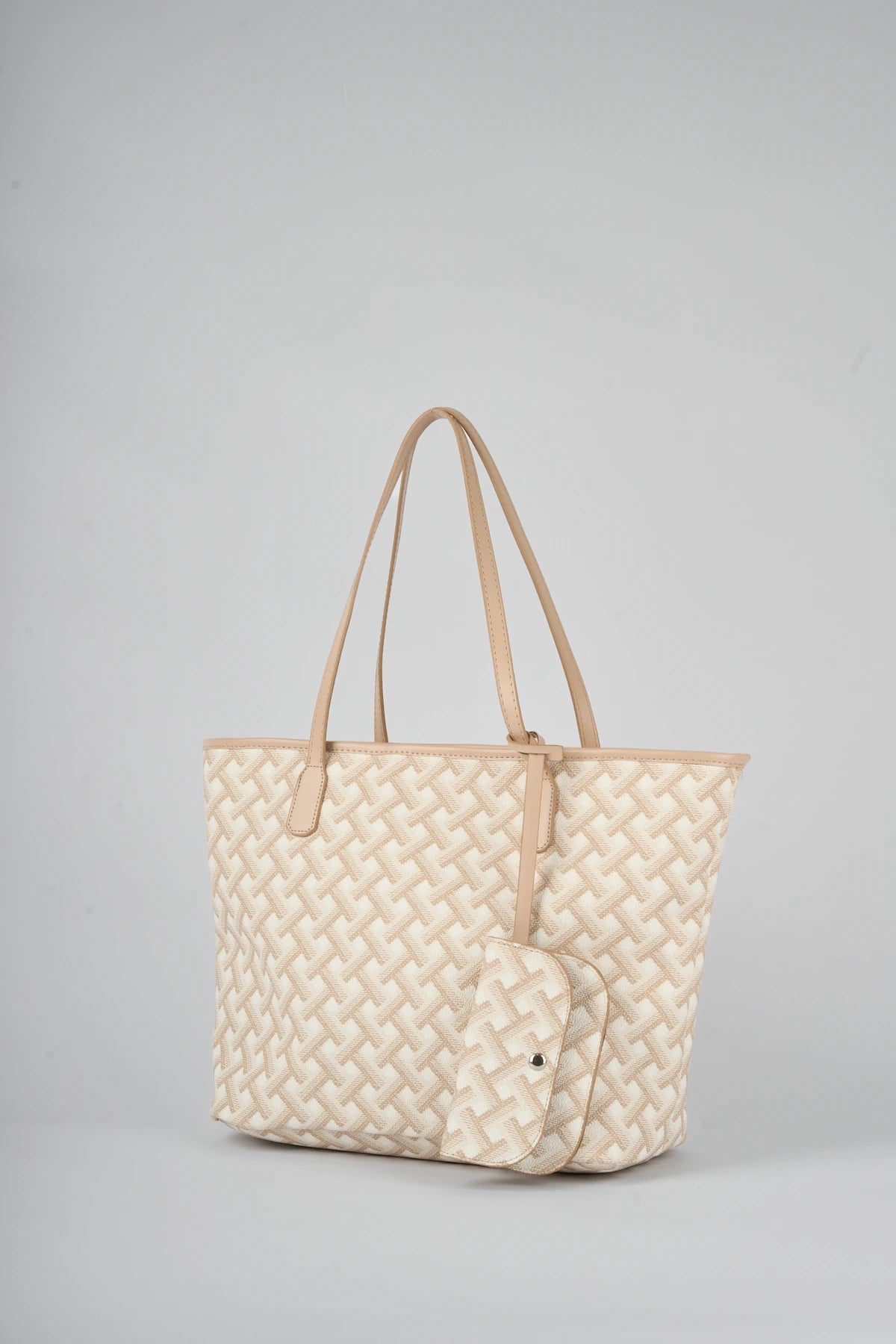 Kadın Cüzdan Detaylı Omuz Çantası Torry - Krem