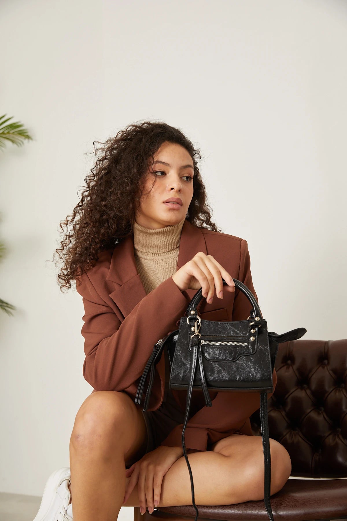 Kadın Askılı Çapraz Çanta Neo Classic - Siyah