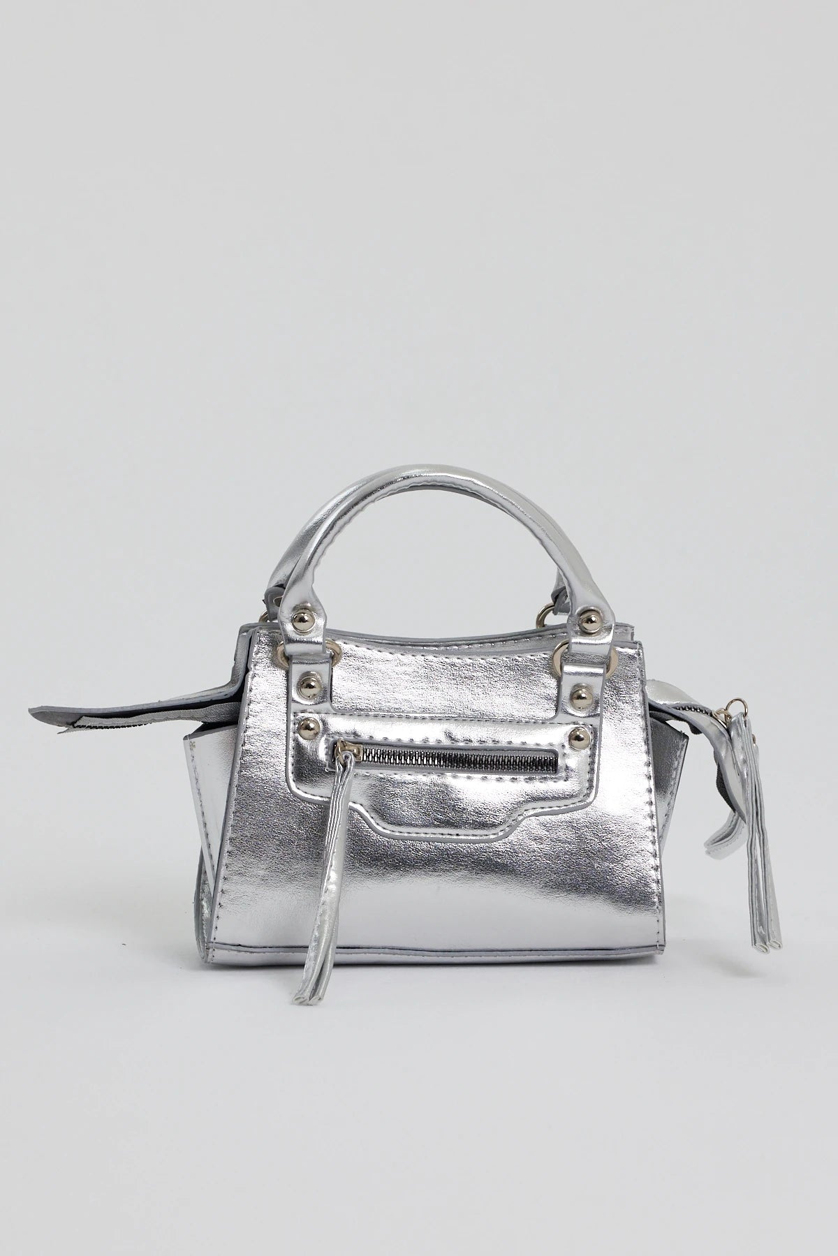 Kadın Askılı Çapraz Çanta Neo Classic - Metalik Gri