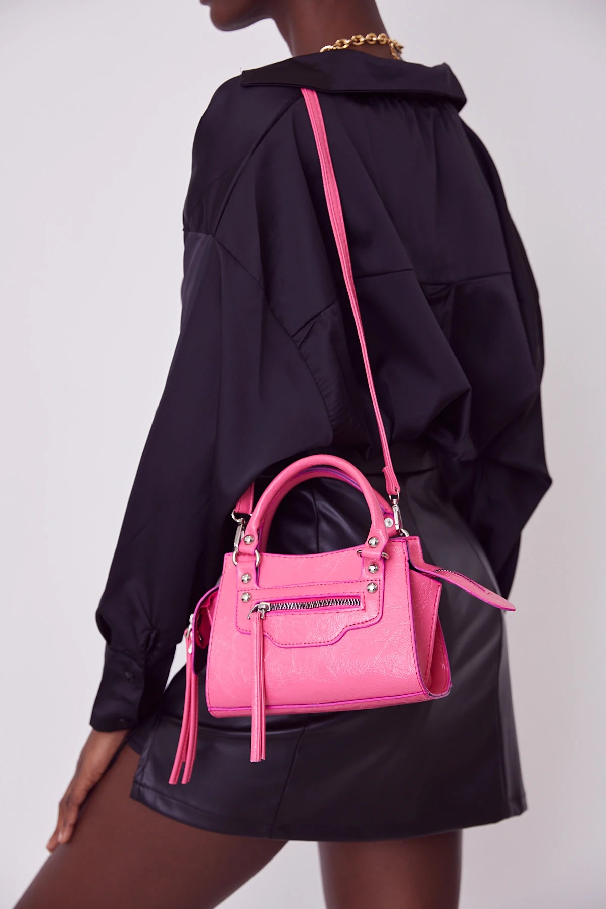 Kadın Askılı Çapraz Çanta Neo Classic - Pembe