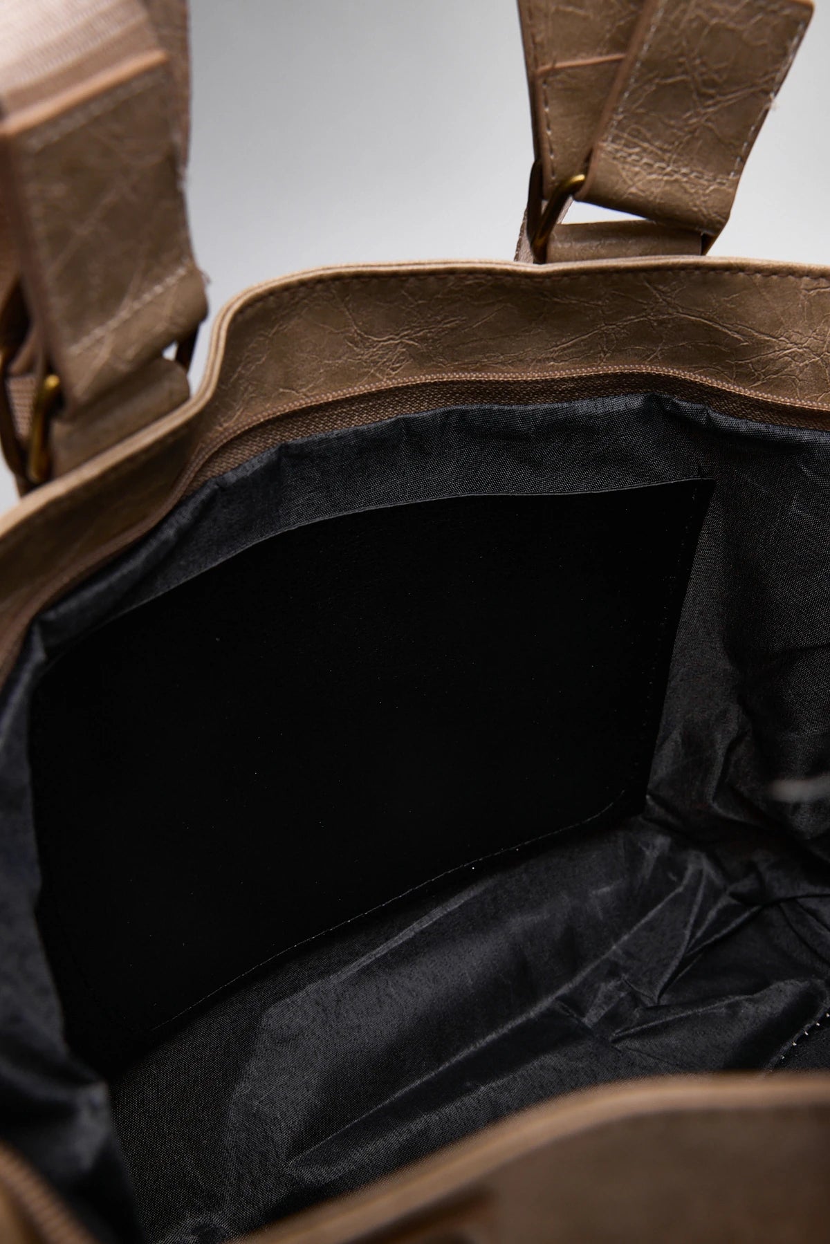 Kadın Deri Tote Omuz Çantası Big City - Taba