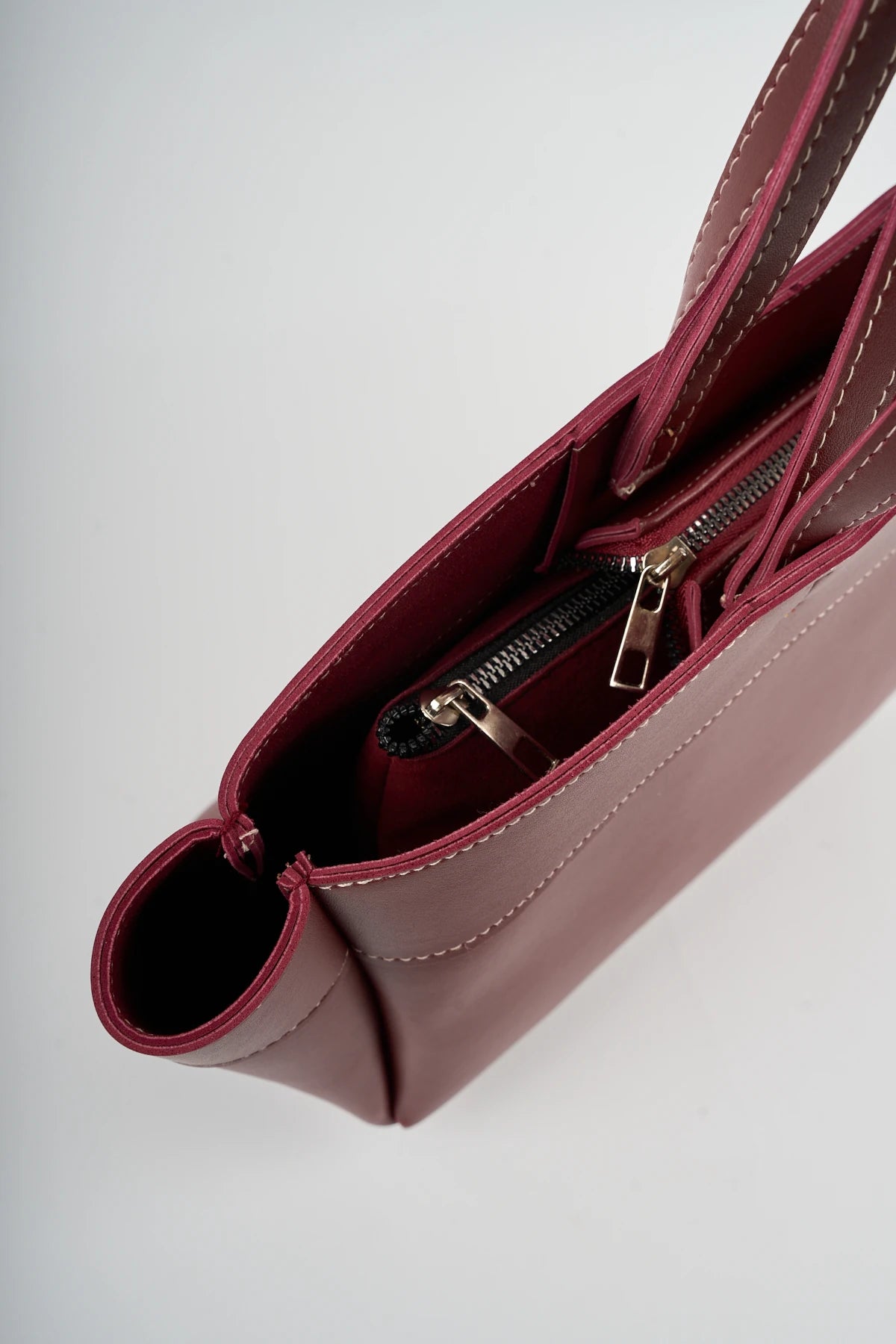 Kadın Çift Saplı Tote Çanta Pablo - Bordo