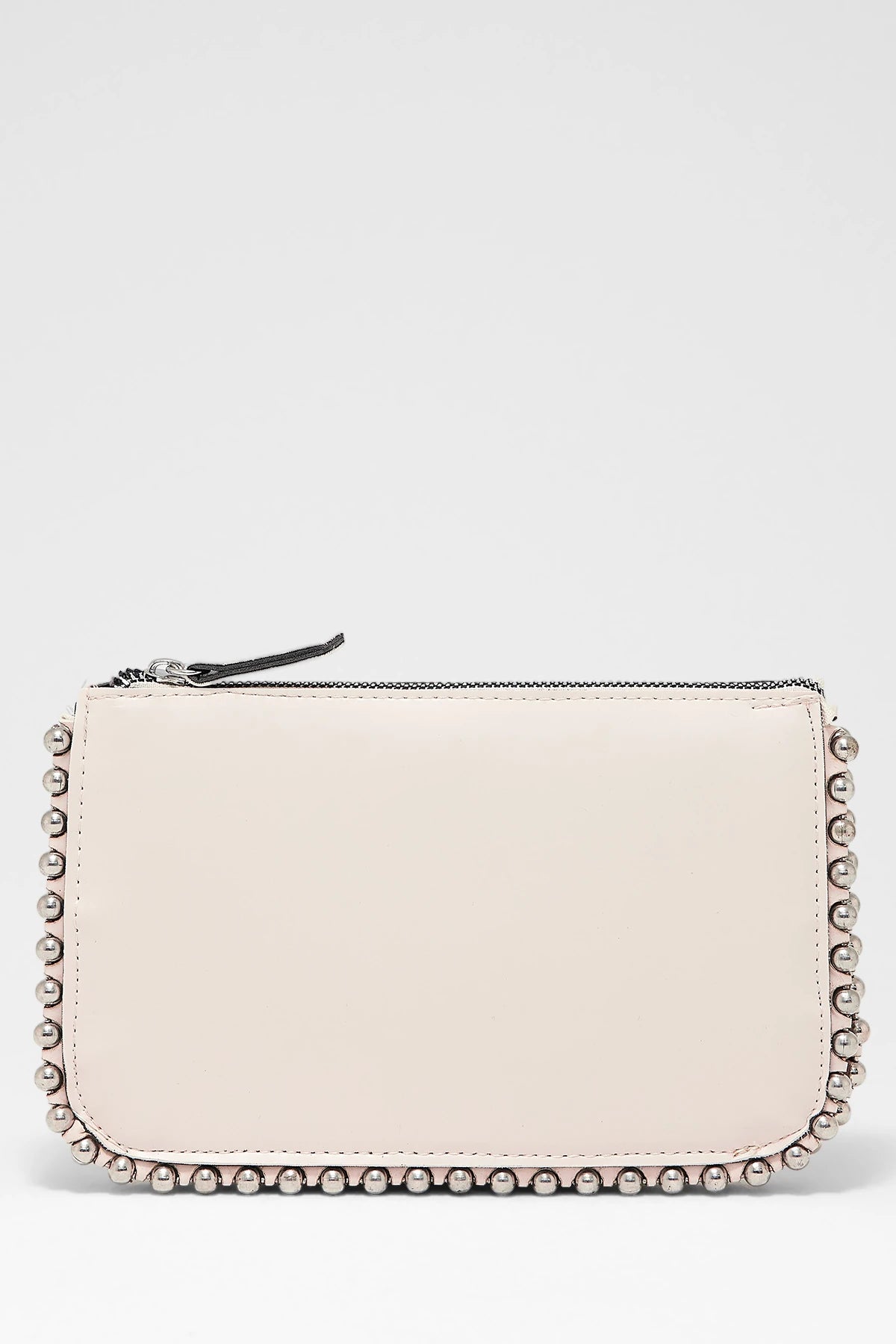 Kadın Zımbalı Çapraz Askılı Çanta Stap - Krem