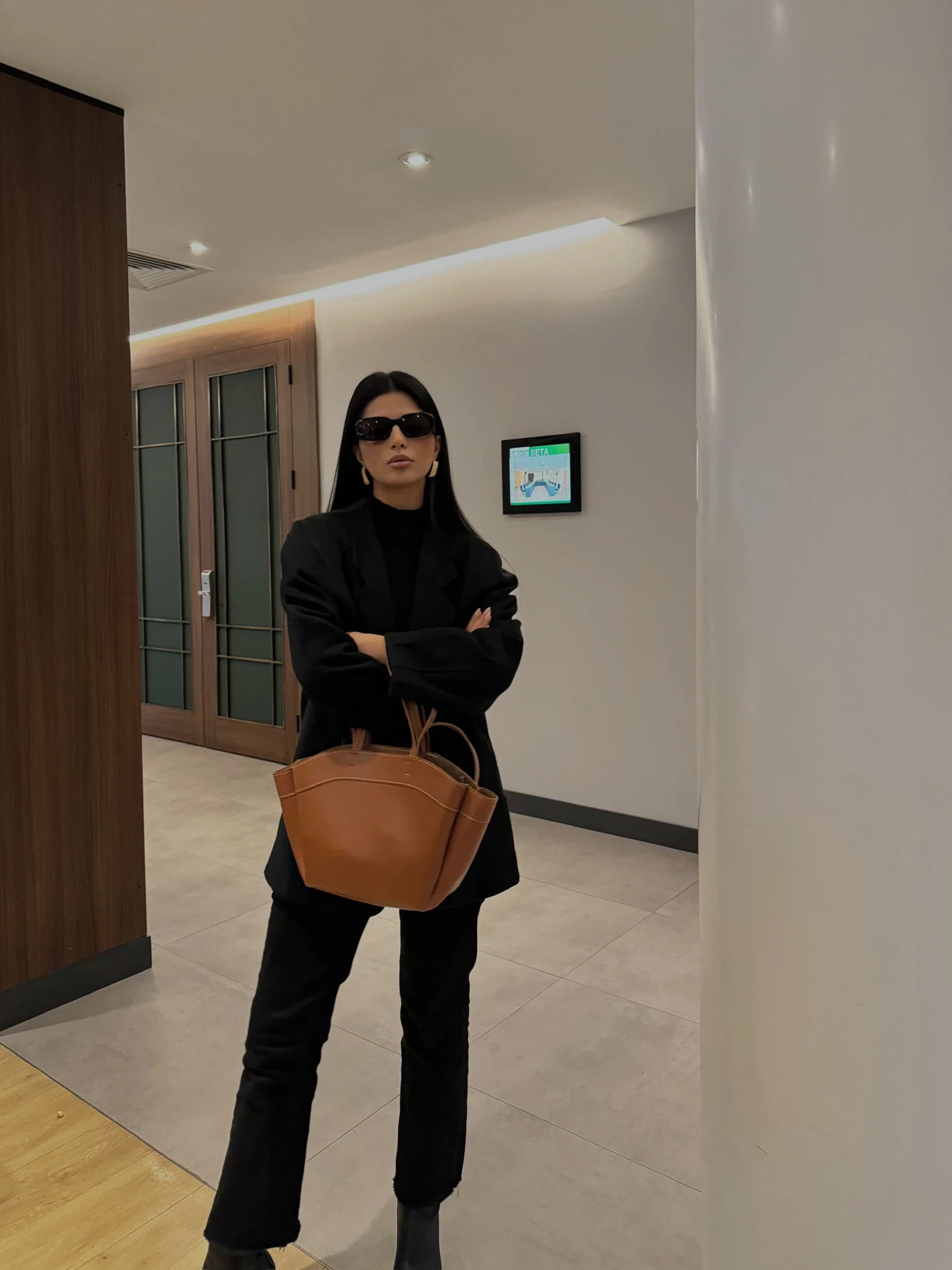 Kadın Çift Saplı Tote Çanta Pablo - Taba