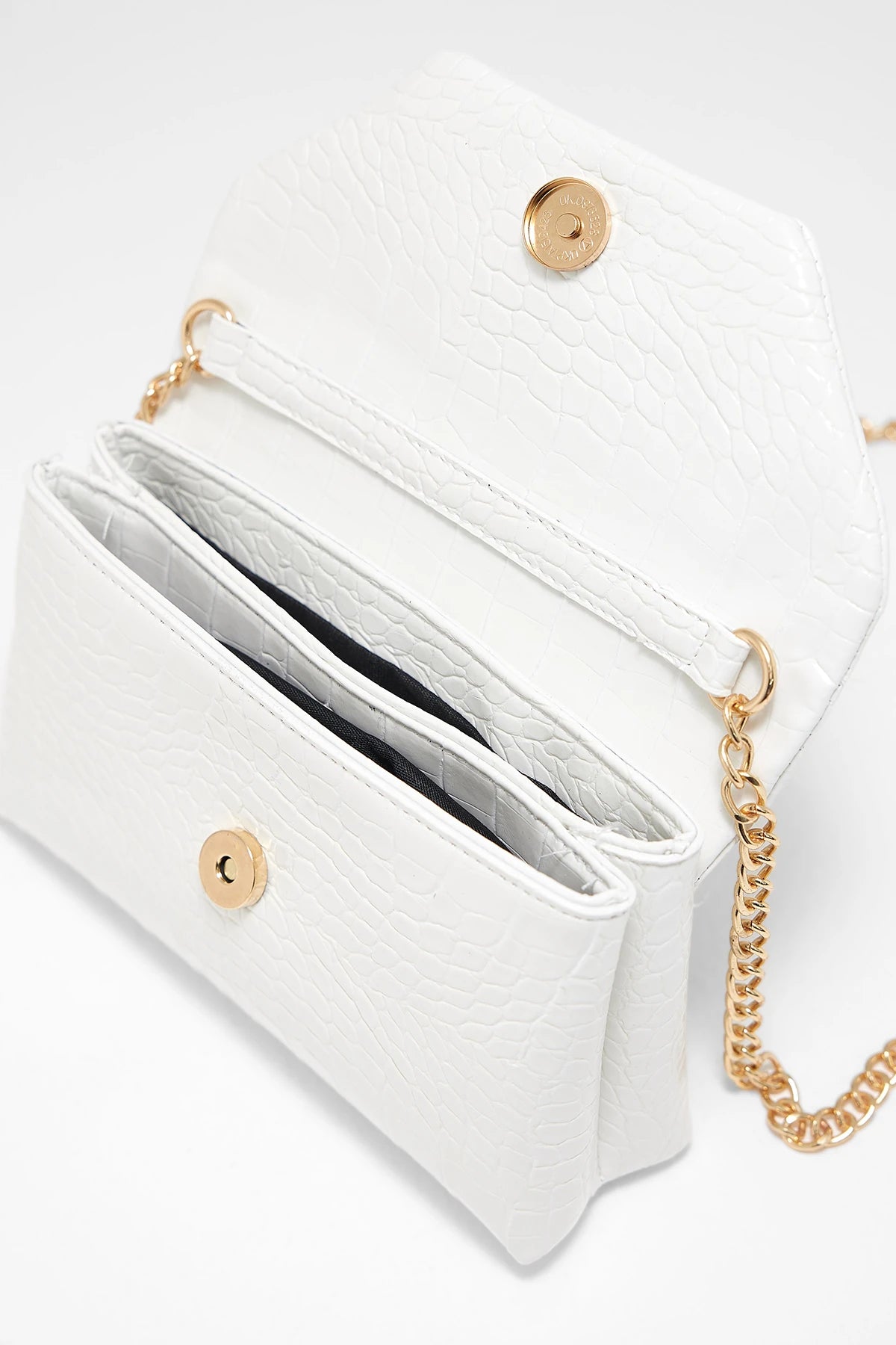 Kadın Mini Çapraz Askılı Çanta Rock - Beyaz