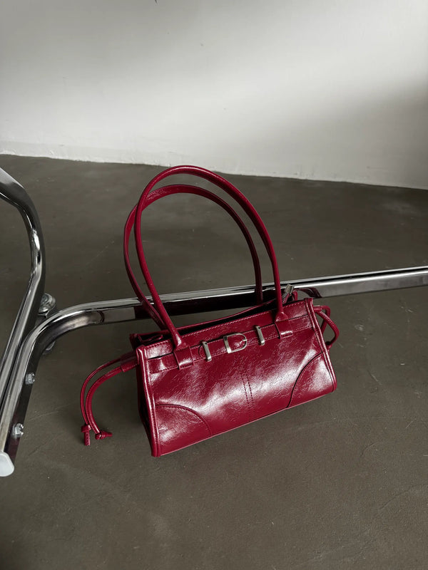 Kadın Püskül Detaylı Omuz Çantası Glamour - Bordo