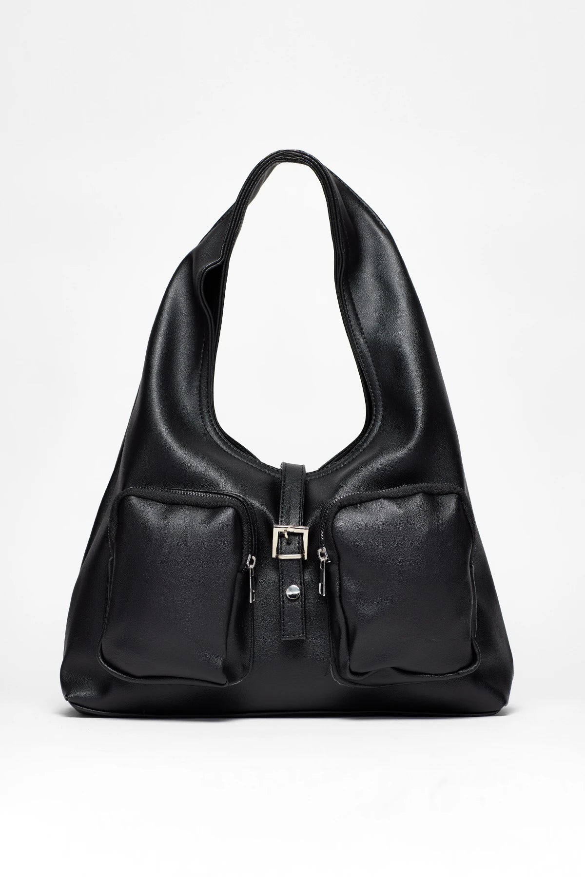 Kadın Cepli Omuz Çantası Mabel - Siyah
