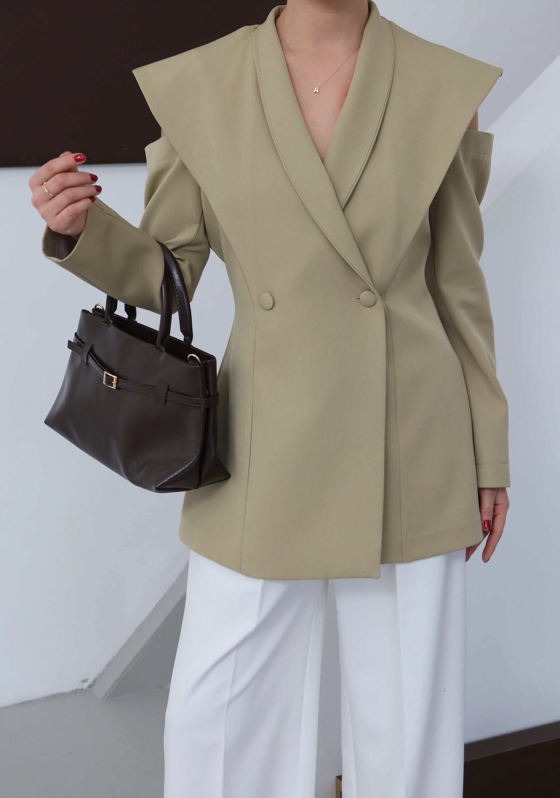 Kadın Suni Deri Omuz Çantası Marc - Kahve