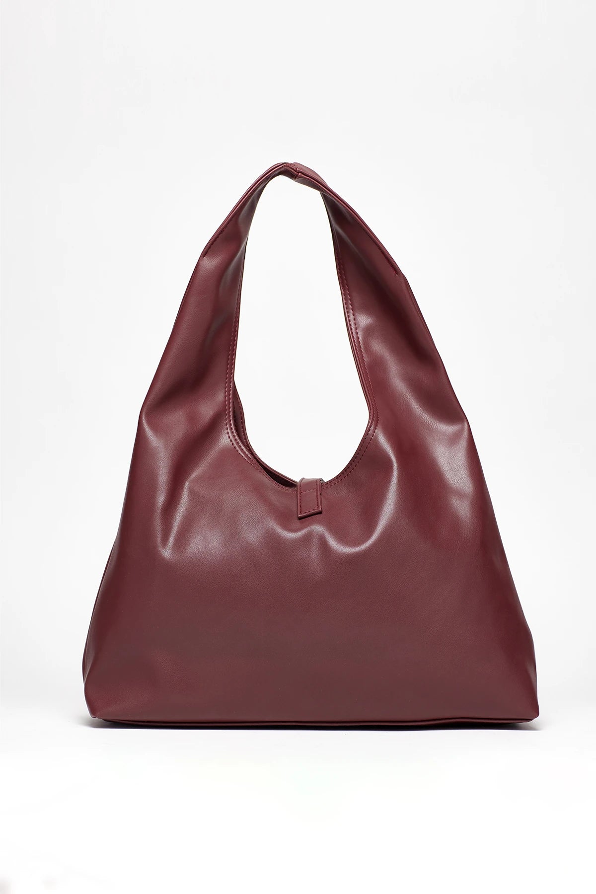Kadın Cepli Omuz Çantası Mabel - Bordo