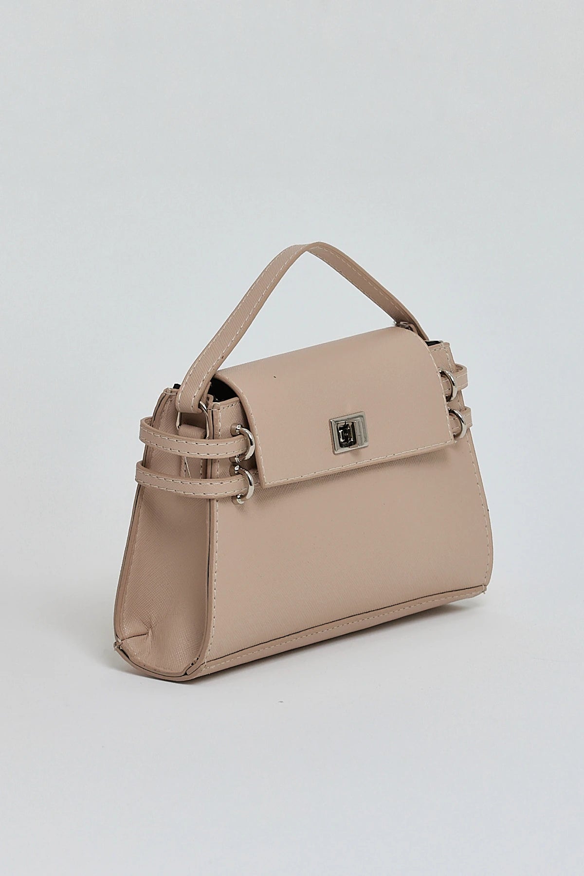 Kadın Çapraz Askı Mini Omuz Çantası Gery - Vizon