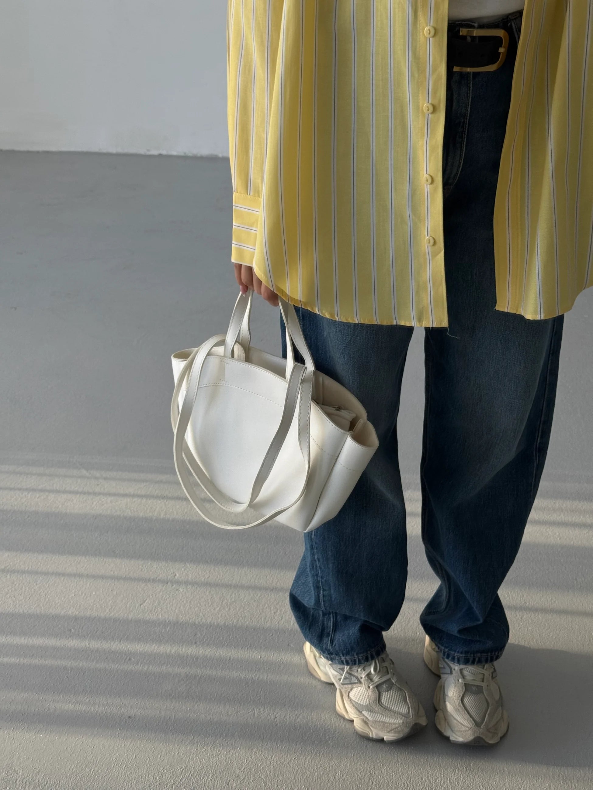 Kadın Çift Saplı Tote Çanta Pablo - Beyaz