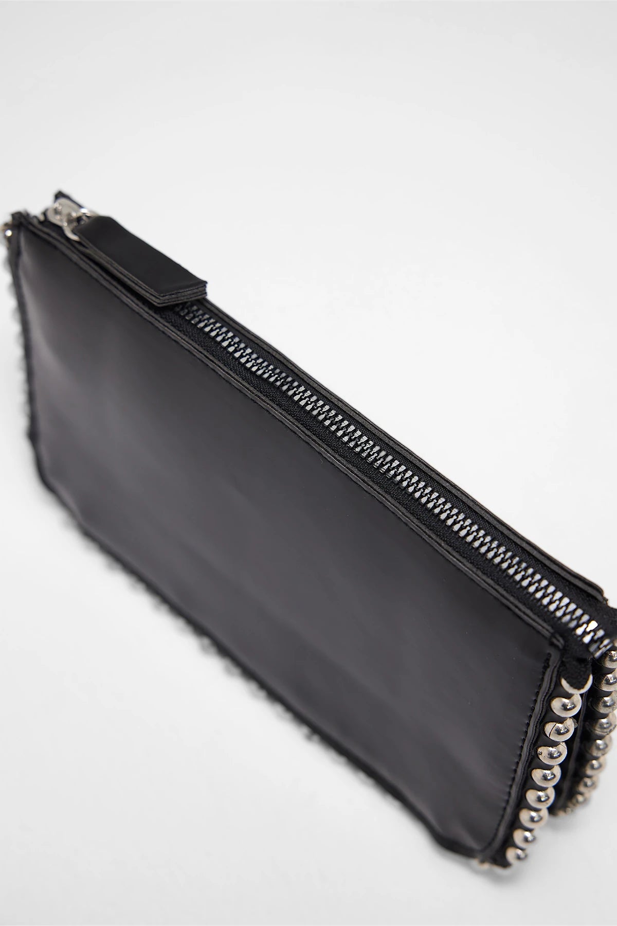 Kadın Zımbalı Çapraz Askılı Çanta Stap - Siyah