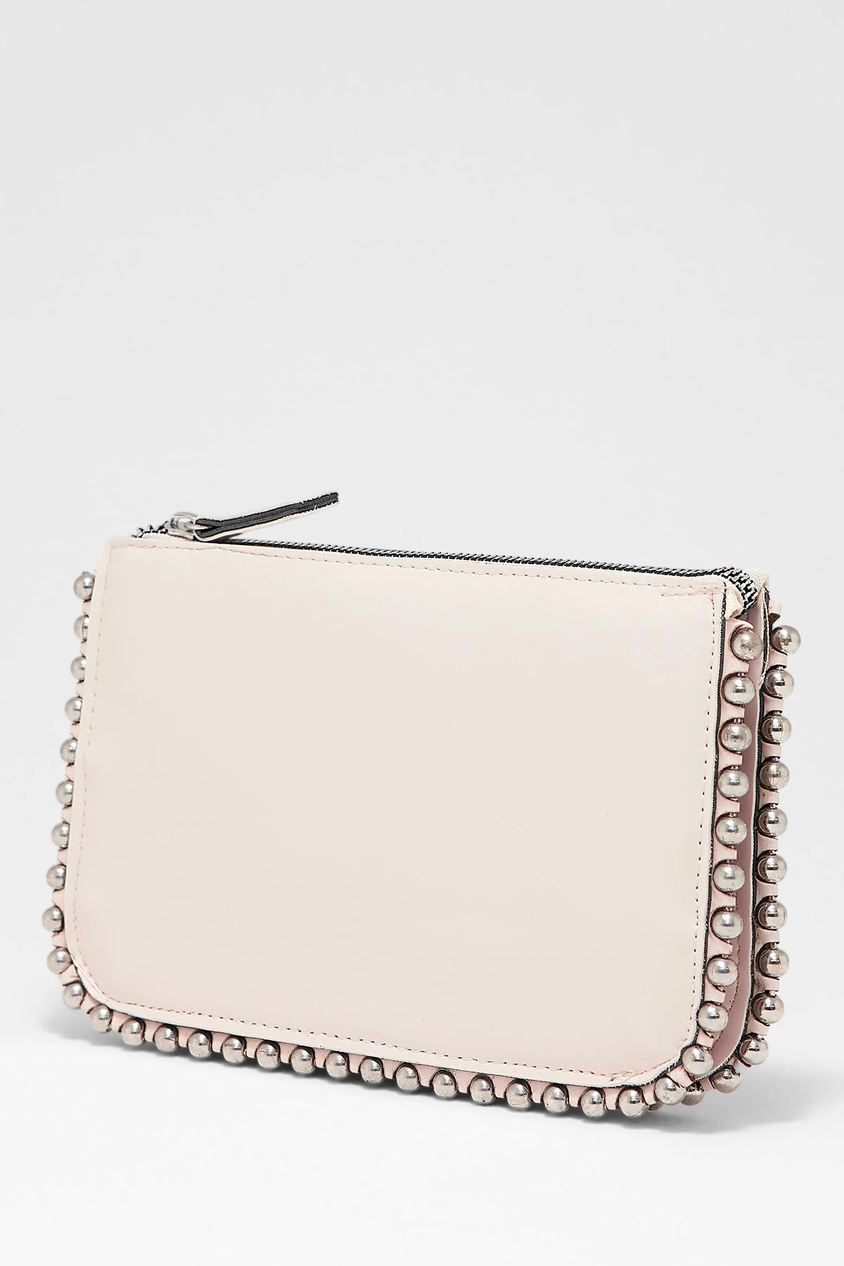 Kadın Zımbalı Çapraz Askılı Çanta Stap - Krem