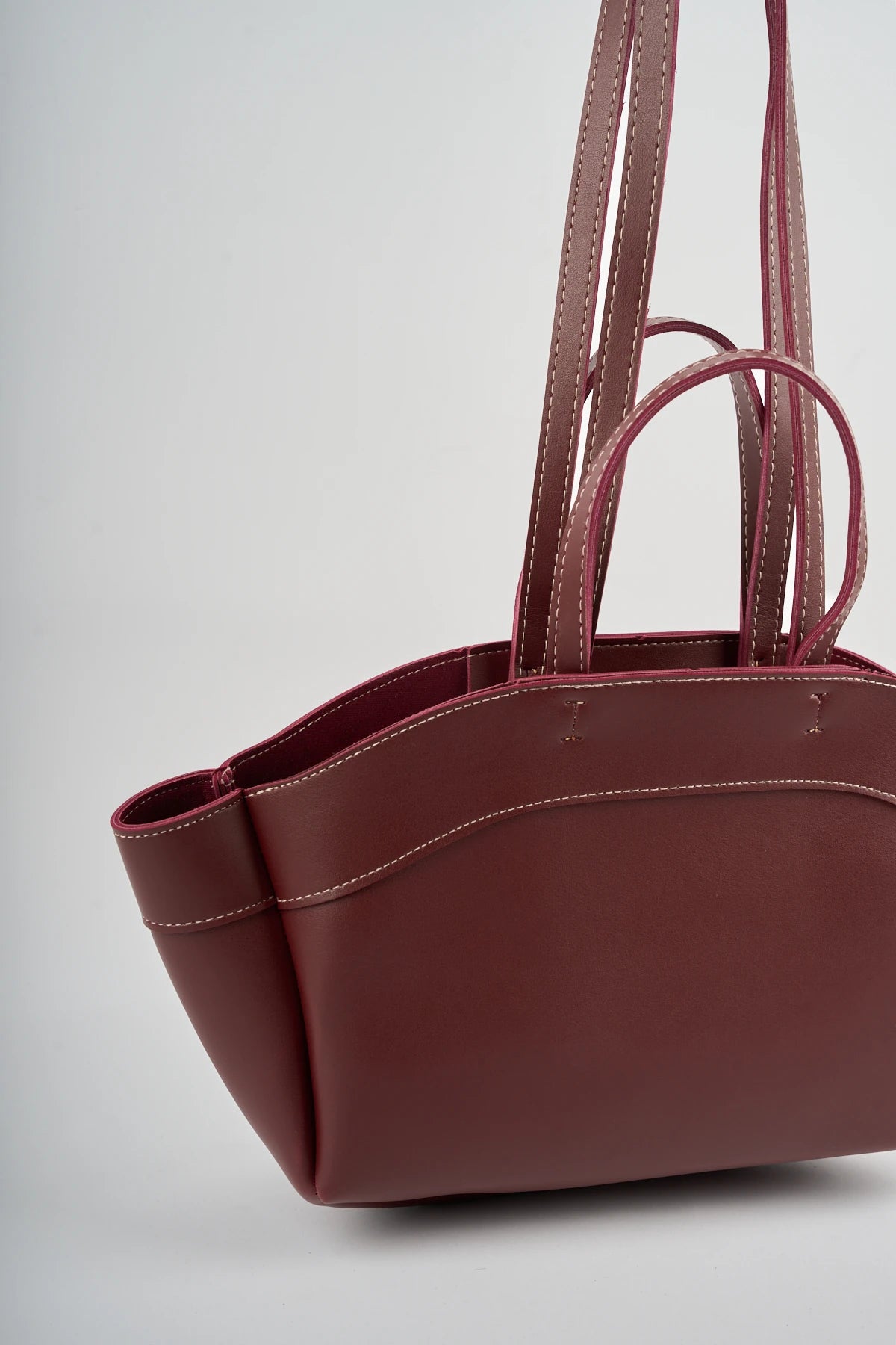 Kadın Çift Saplı Tote Çanta Pablo - Bordo