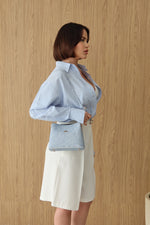 KADIN ÇİFT ASKILI OMUZ ÇANTASI JOLİE - KOT