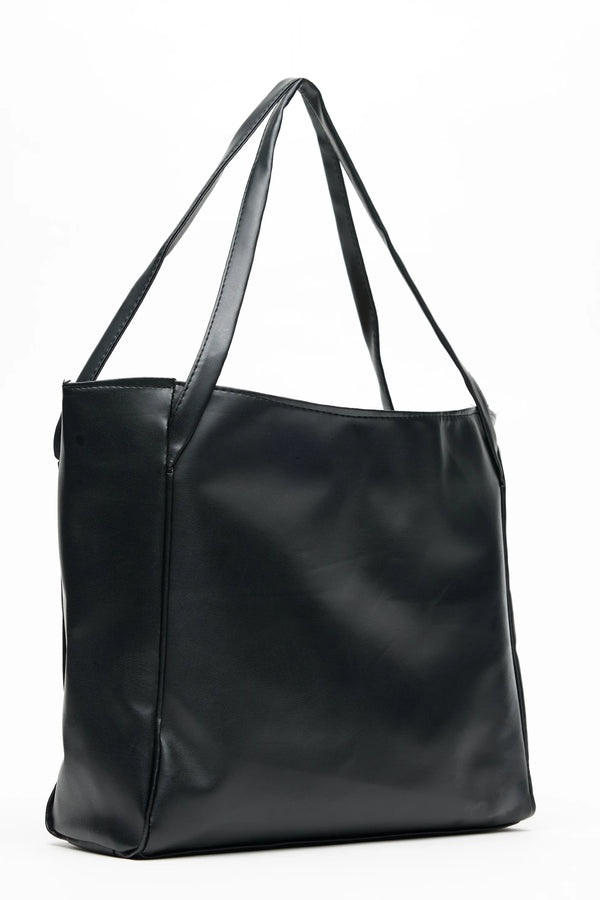 Kadın Omuz Askılı Salaş Suni Deri Omuz Çantası Darcy - Siyah