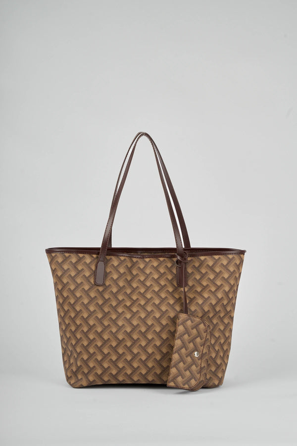 Kadın Cüzdan Detaylı Omuz Çantası Torry - Kahve