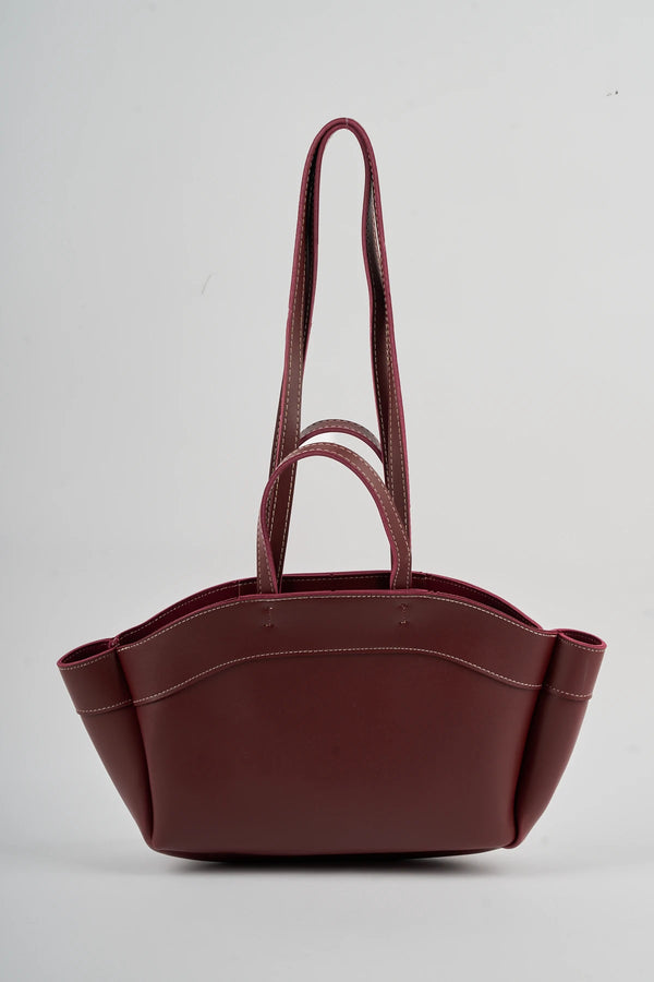 Kadın Çift Saplı Tote Çanta Pablo - Bordo