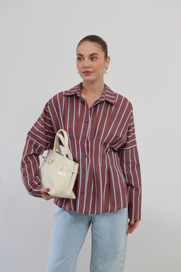 Kadın Suni Deri Omuz Çantası Marc - Krem