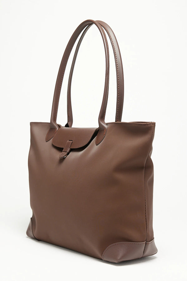 Kadın Garnili Omuz Çantası Milano - Kahve