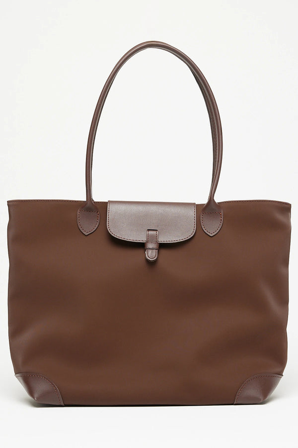 Kadın Garnili Omuz Çantası Milano - Kahve