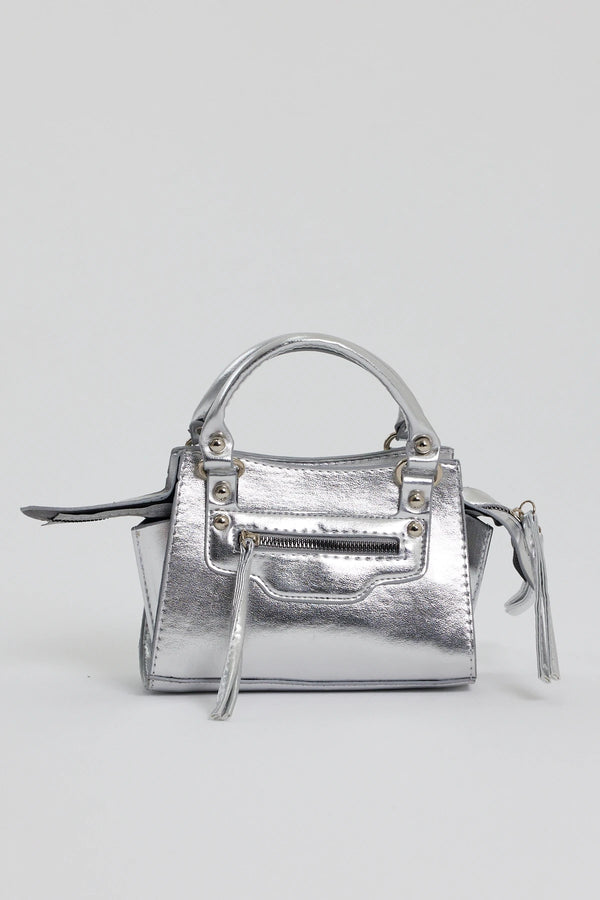 Kadın Askılı Çapraz Çanta Neo Classic - Metalik Gri