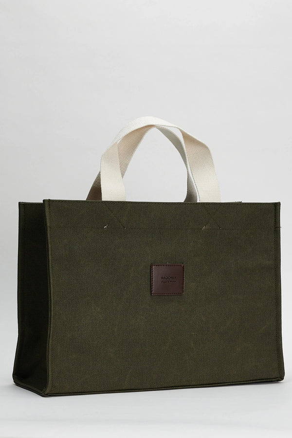 Kadın Büyük Boy Kanvas Omuz Askılı Çapraz Çanta Large - Haki