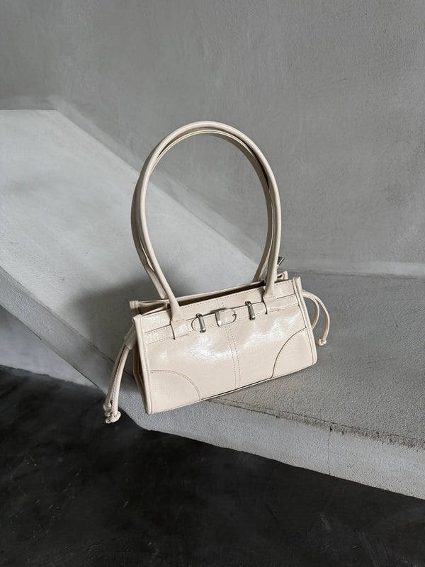 Kadın Püskül Detaylı Omuz Çantası Glamour - Krem