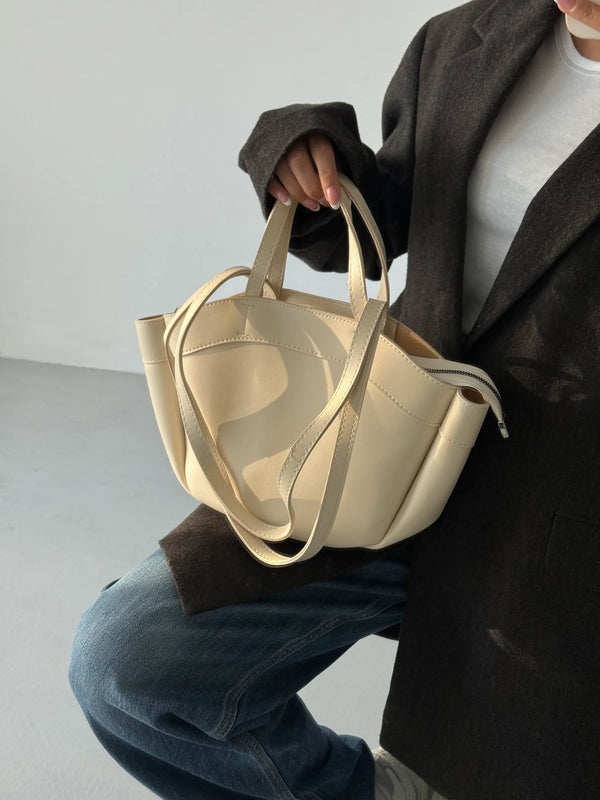 Kadın Çift Saplı Tote Çanta Pablo - Krem