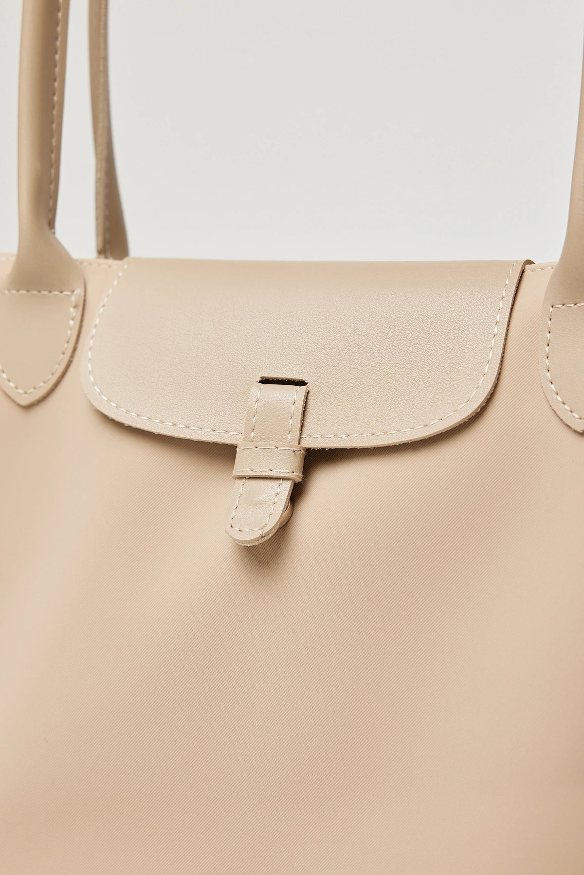 Kadın Garnili Omuz Çantası Milano - Vizon