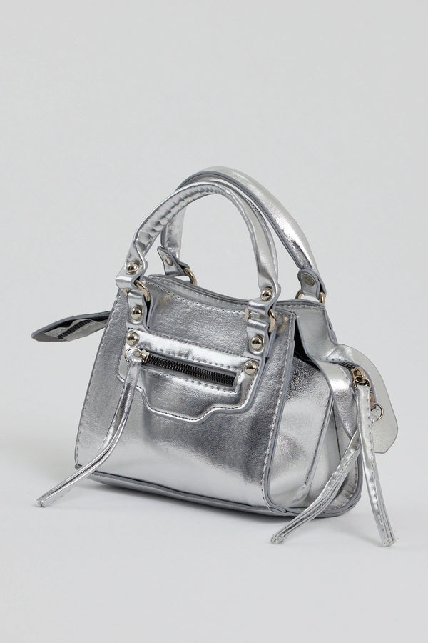 Kadın Askılı Çapraz Çanta Neo Classic - Metalik Gri