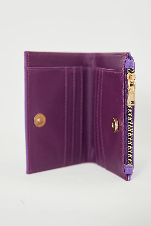 Kadın Kare Desenli Cüzdan - Tek Ebat