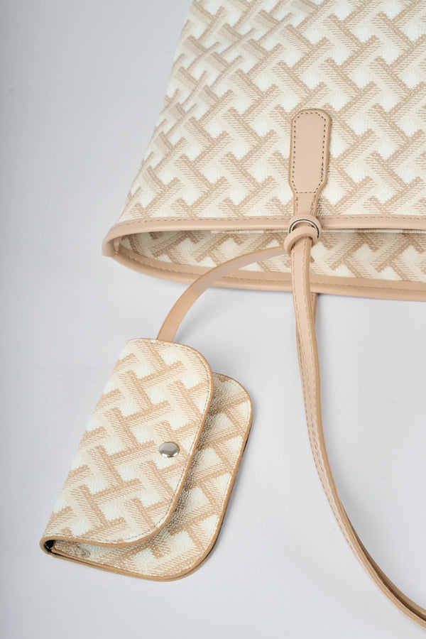 Kadın Cüzdan Detaylı Omuz Çantası Torry - Krem