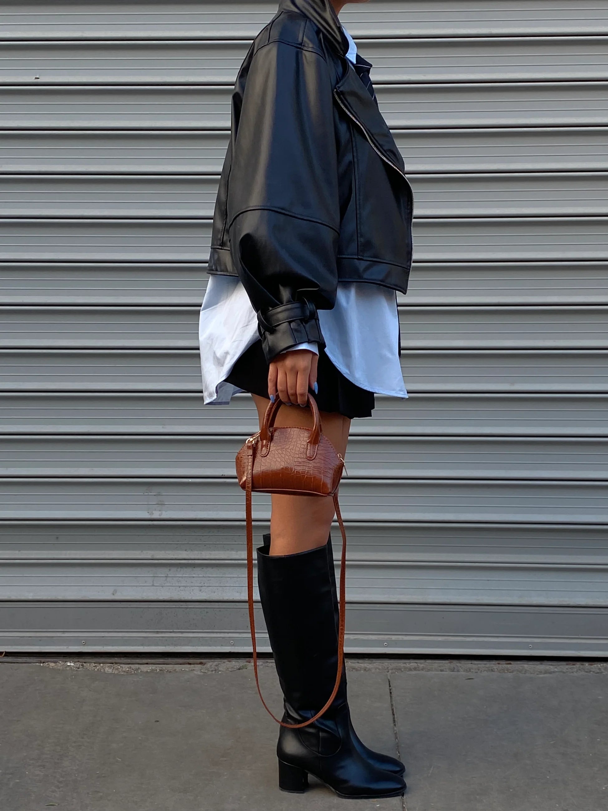 Kadın Mini Çapraz Askılı Çanta Dally - Taba