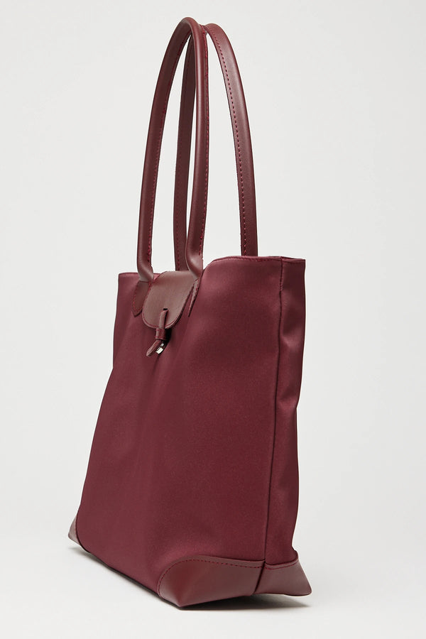 Kadın Garnili Omuz Çantası Milano - Bordo