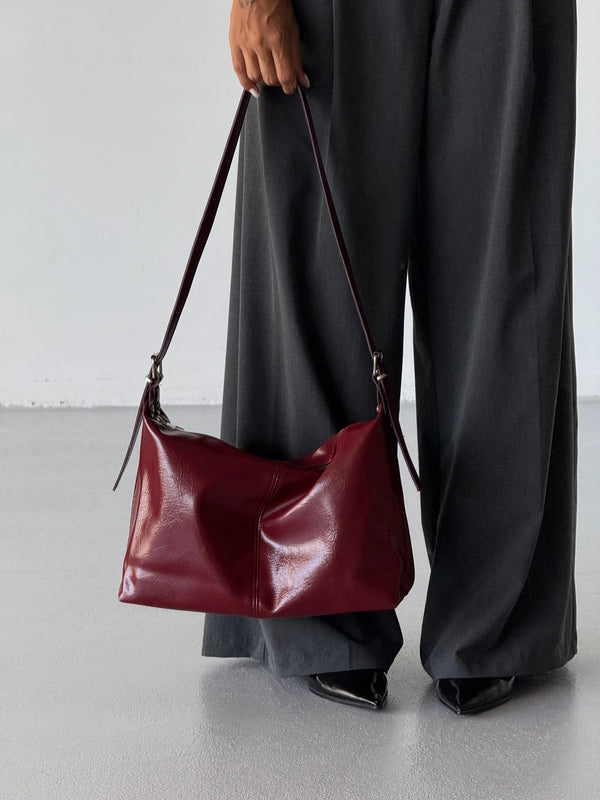 Kadın Ayarlanabilir Askılı Omuz Çantası Montas - Bordo