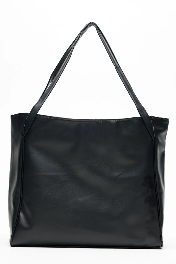 Kadın Omuz Askılı Salaş Suni Deri Omuz Çantası Darcy - Siyah