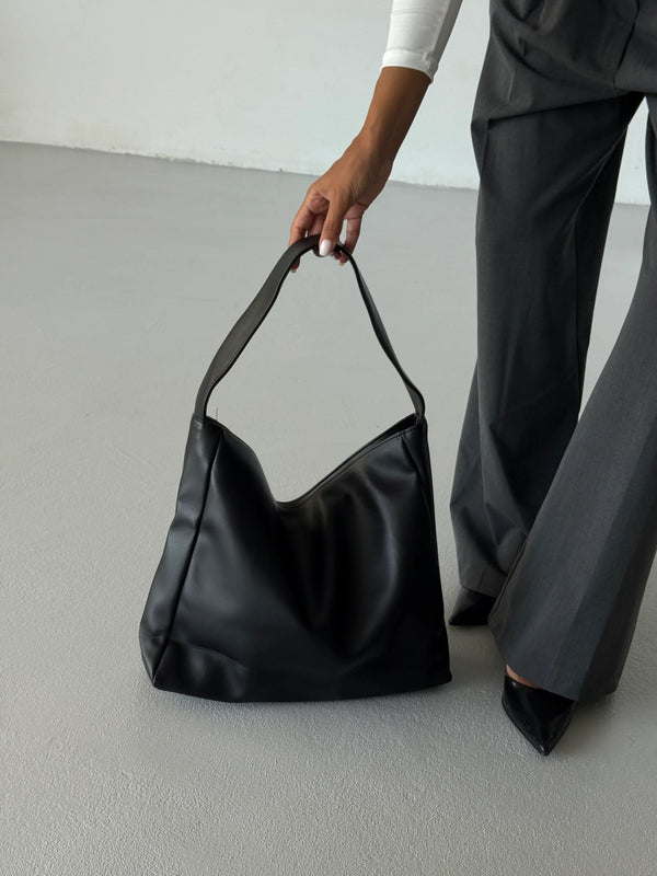 Kadın Tek Saplı Omuz Çantası Tiger - Siyah