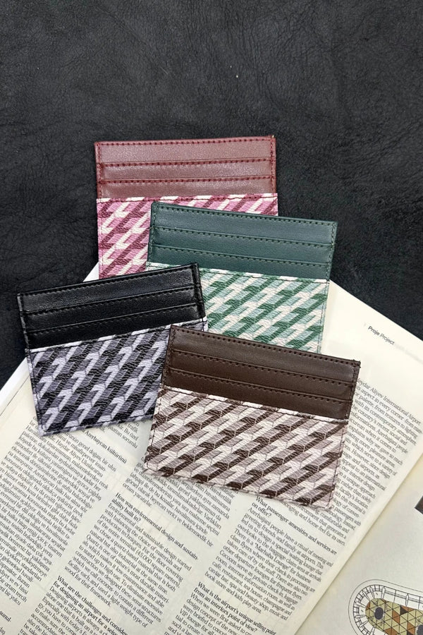 Baskılı Desen Kartlık - Kahve