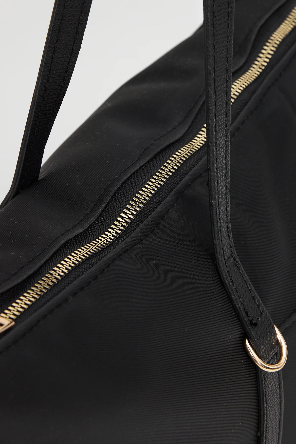 Kadın Şeritli Shopper Omuz Çantası Boris - Siyah