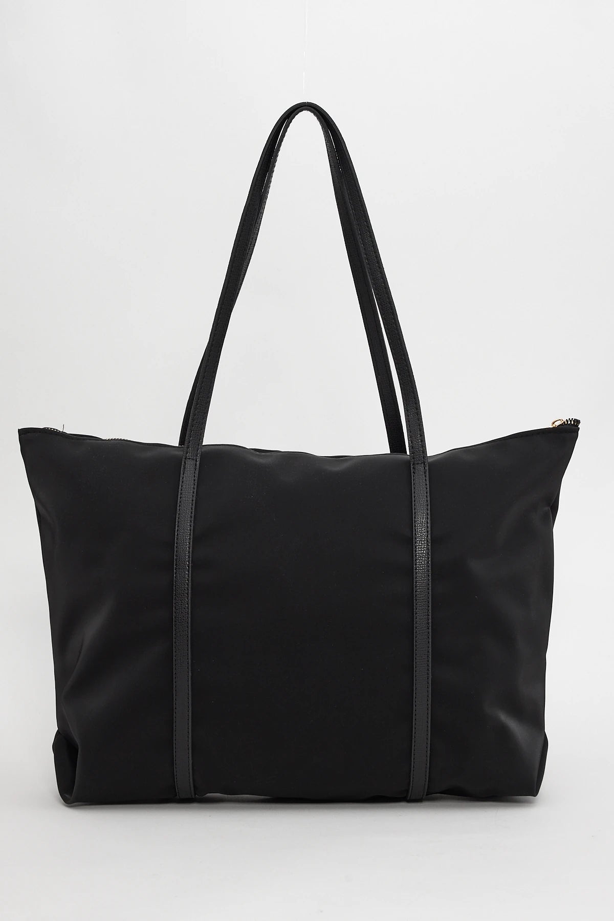 Kadın Şeritli Shopper Omuz Çantası Boris - Siyah