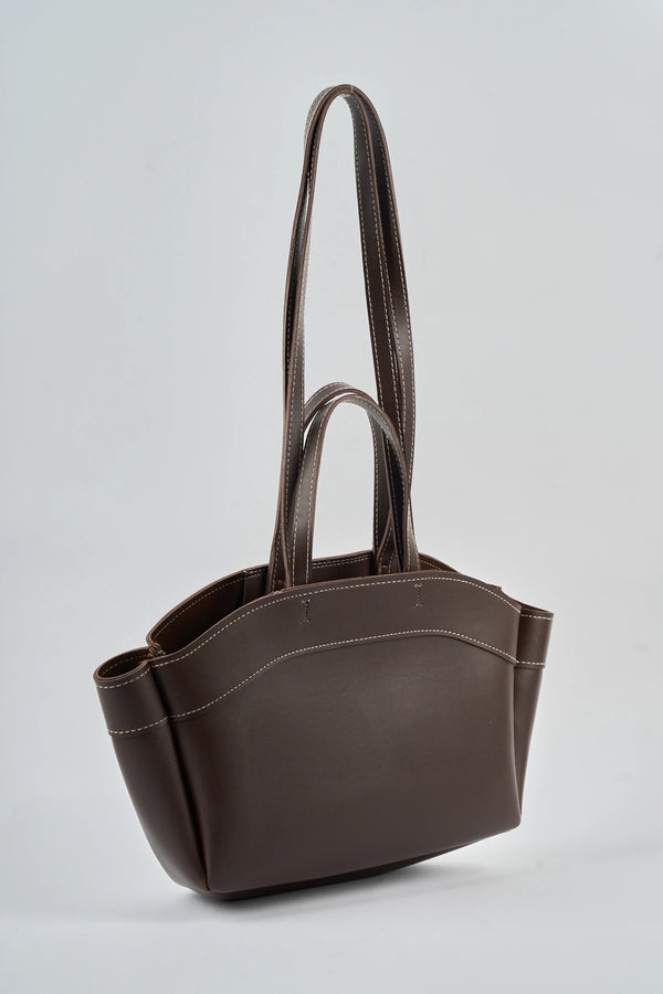 Kadın Çift Saplı Tote Çanta Pablo - Kahve